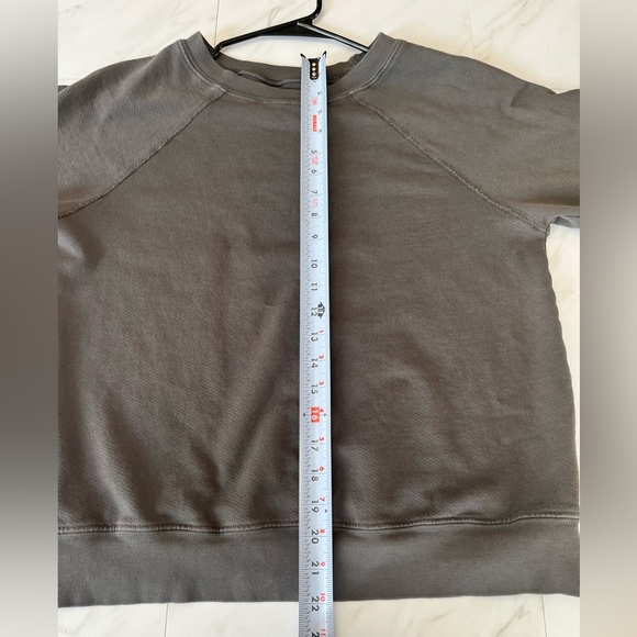 MATE The Label Organic Cotton Crewneck Gray sweatshirt size medium - Picture 6 of 8